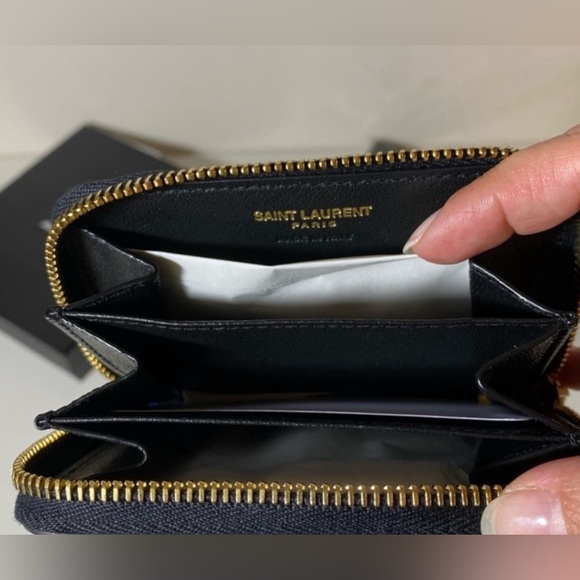 Saint Laurent Cobalt Glitter Card Wallet Brand New! (Price firm) - Picture 9 of 10